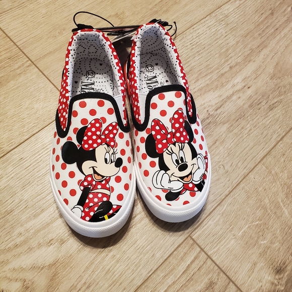 Disney Other - Minnie Mouse Slip On Shoes Girls Size 13 NEW